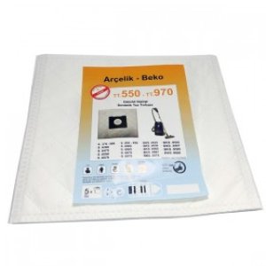 ARÇELİK BEKO TT 550 TT 970 SMS BEZ TORBA 3 KATLI (5 Lİ PK)