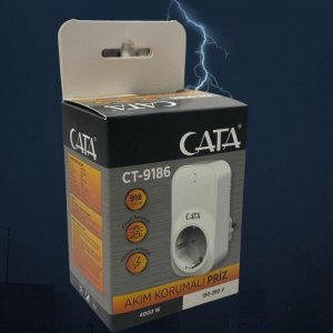 Cata Ct-9186 Akım Korumalı Priz 4000W
