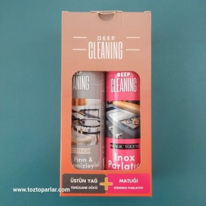 Deep Cleaning Ocak Fırın & Yüzey Temizleyici + Inox Parlatıcı 2’li Set 250 ml