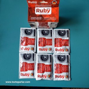 RUBY ÇAMAŞIR ve BULAŞIK MAKİNESİ TEMİZLEYİCİSİ 6 Lİ PAKET 40 GR